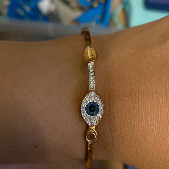 Swarovski evil eye bangle - Picture 1 of 1